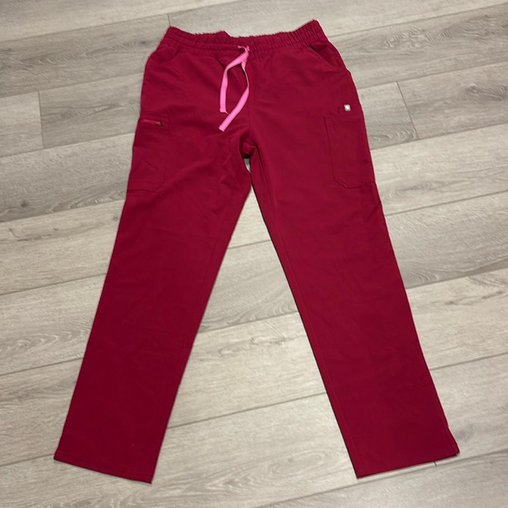 NWT Yola High Waisted Skinny Scrub Dark Magenta Large Tall